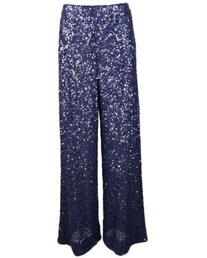 Essentiel Antwerp Eleganti pantaloni in poliestere ed elastan - Blu
