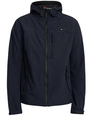 Superdry Kapuzen Soft Shell Trekker Jacke - Blau