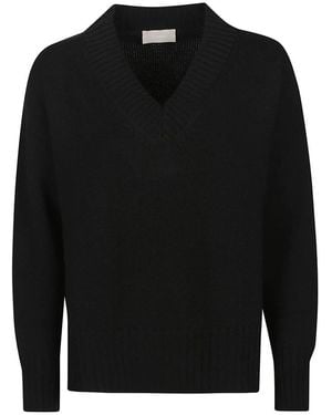 Drumohr V-Neck Knitwear - Nero