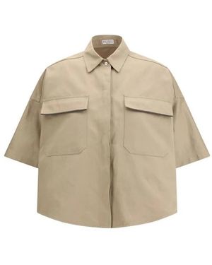 Brunello Cucinelli Shirts - Neutro