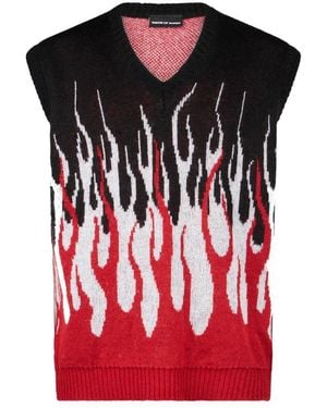 Vision Of Super Sleeveless Jumpers - Red