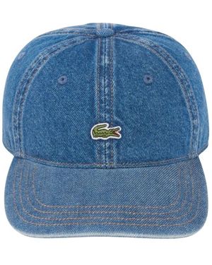 Lacoste Cotton Twill Cap - Blauw