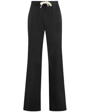 Palm Angels Locker sitzende reisehose aus wollmischung - Schwarz