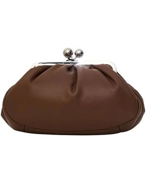 Weekend by Maxmara Lammfell-Clutch - Braun