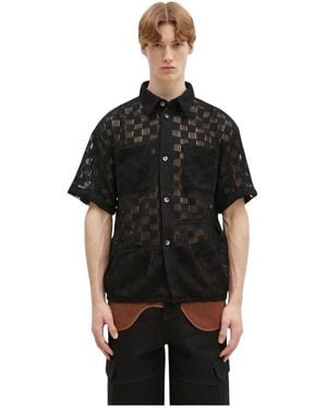 ANDERSSON BELL Short Sleeve Shirts - Nero