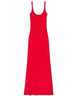 Jacquemus Kleedjes ,Rood ,La Robe Maille Oranger Jersey