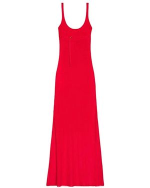 Jacquemus Kleedjes ,Rood ,La Robe Maille Oranger Jersey