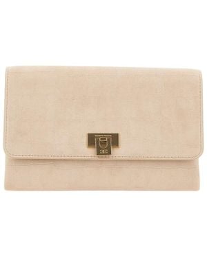 Elisabetta Franchi Clutches - Natural