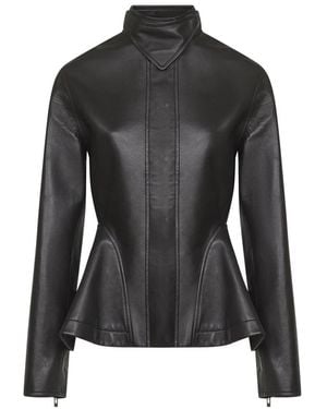 Alaïa Leather Jackets - Zwart
