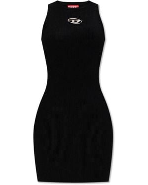 DIESEL Fitted Ribbed Dress - Black