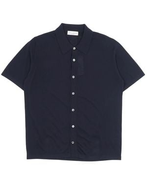 Roberto Collina Short Sleeve Shirts - Blue
