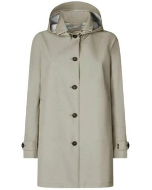 Save The Duck Jassen ,Polyester April Hooded Coat - Grijs