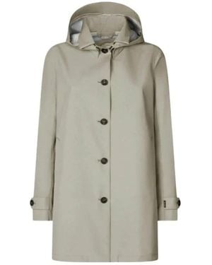 Save The Duck Single-Breasted Coats - Grey