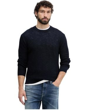 Benetton Rundhals-Strickpullover - Schwarz