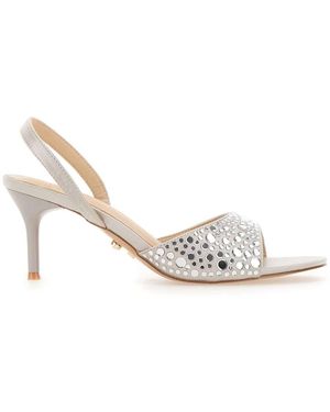 Twentyfourhaitch High Heel Sandals - White