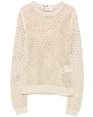 Marella Round-Neck Knitwear - Natural
