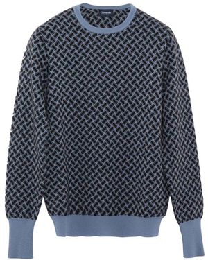 Drumohr Round-Neck Knitwear - Blu