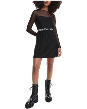 Calvin Klein Short Dresses - Black