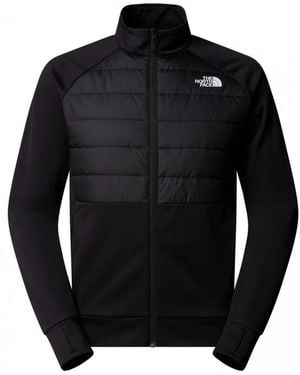 The North Face Fitness ,Zwart ,Polyester Reaxion 2.0 Hybrid Jacket Met Volledige Ritssluiting