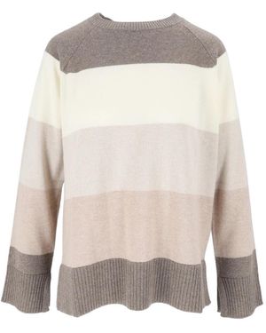 Kangra Truien & Vesten ,Veelkleurig ,Girocollo Raglan Maxi Righe - Grijs
