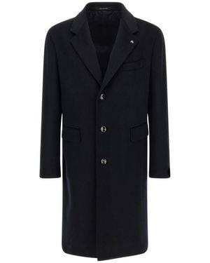 Tagliatore Jassen ,Blauw ,Wol Londra Jas - Zwart