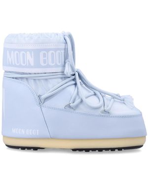 Moon Boot Schoenen ,Blauw ,Nylon Icon Low Nylon