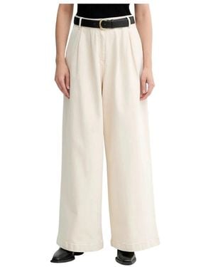 Sessun Wijde Broek - Naturel