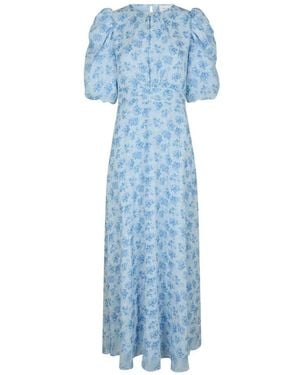 Neo Noir Maxi Dresses - Azul