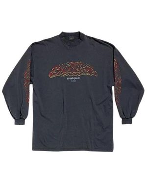 Balenciaga Long Sleeve Tops - Blauw