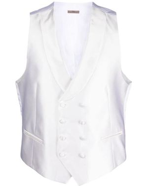 Lady Anne Kostuums ,Wit ,Satijn Suit Vests