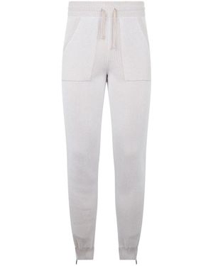 Moorer Bristolpantalone Gebreide Broek - Grijs