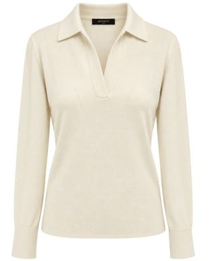 Seventy Tops ,Wit ,Wol Poloshirt - Naturel