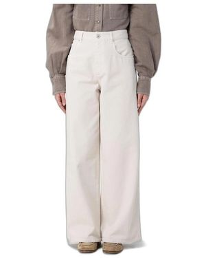 Brunello Cucinelli Wide Jeans - Blanco