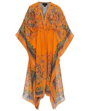 Etro Bedrukte Strandjurk - Oranje
