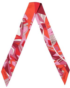 Lancel Silky Scarves - Red