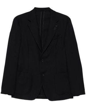 Lardini Blaue Wolljacke Oberbekleidung Aw25 - Schwarz