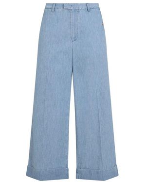 Valentino Hellblaue Trenchcoat Mit Knöpfen