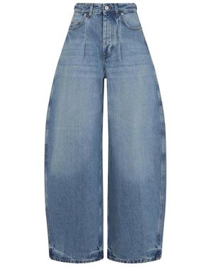 Jacquemus Jeans ,Blauw ,Katoen Le De-Nîmes Ovalo