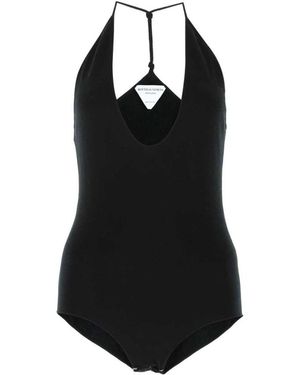 Bottega Veneta Halter Neck Bodysuit - Zwart