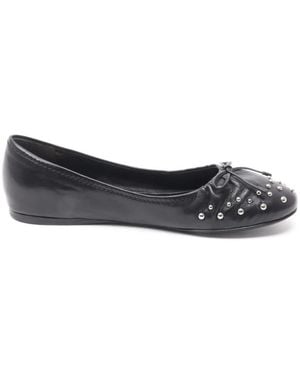 Car Shoe Nieten Schwarzer Ballerinaschuh - Blau