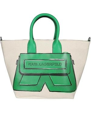 Karl Lagerfeld Tote Bags - Verde