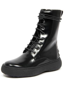 Tod's Lace-Up Boots - Black