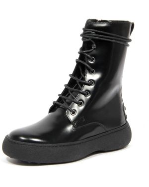 Tod's Lace-Up Boots - Black