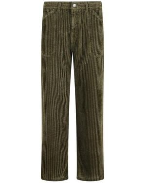Massimo Alba Straight Pants - Green