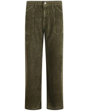 Massimo Alba Straight Trousers - Green