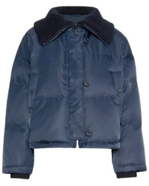 Weekend by Maxmara Jassen ,Blauw ,Technische Twill Donsjack