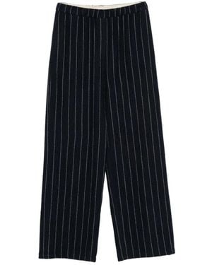 Alysi Broeken ,Blauw ,Rechte Broek - Zwart