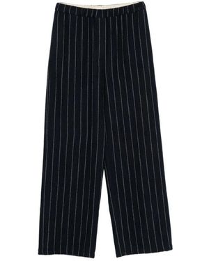 Alysi Broeken ,Blauw ,Rechte Broek - Zwart