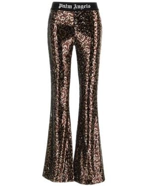 Palm Angels Wide Pants - Brown