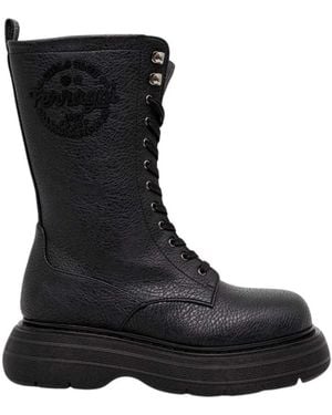 Chiara Ferragni Lace-Up Boots - Nero